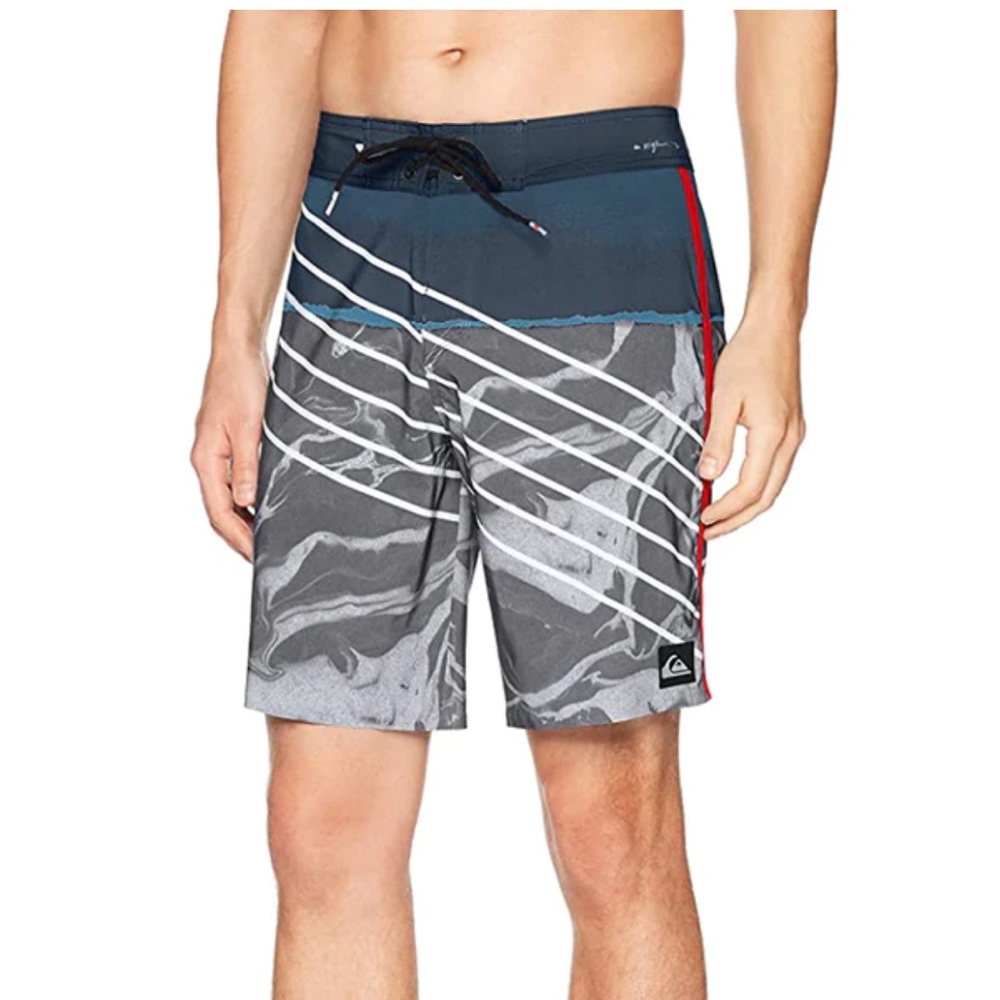 Quiksilver Men's Dryflight Highline Lava Slash Swim Board Shorts‎ Sz. 34